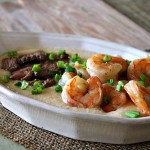 Surf and Turf White Cheddar Grits