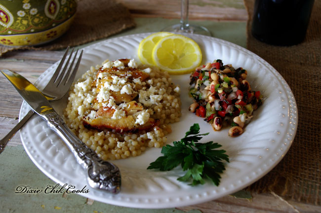 Oregano Chicken with Pearl Couscous