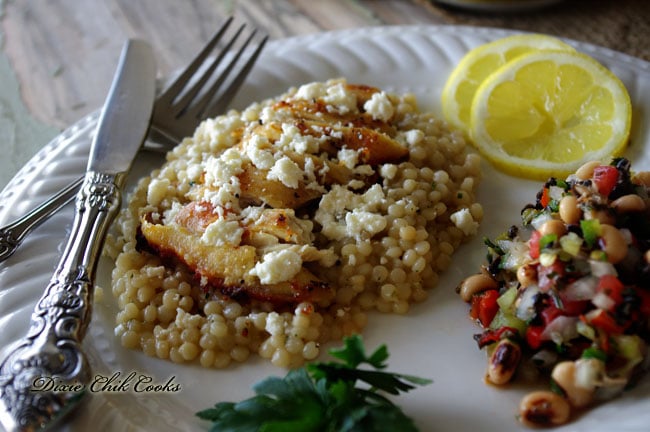 Oregano Chicken with Pearl Couscous