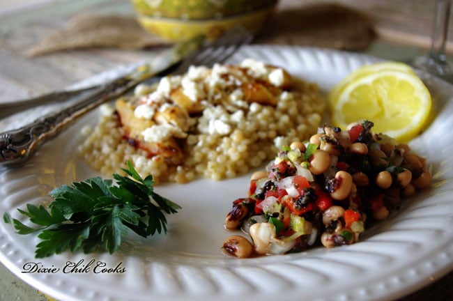 Oregano Chicken with Pearl Couscous