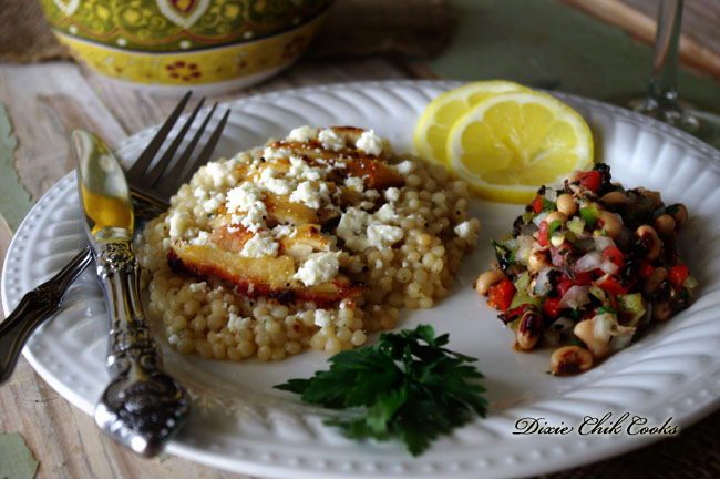 Oregano Chicken with Pearl Couscous