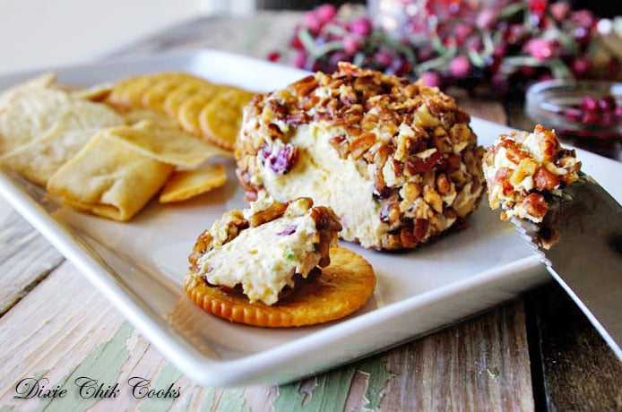 Pomegranate Jalapeno Cheese Ball