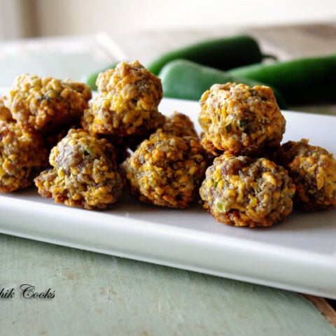 Jalapeno Cheddar Sausage Balls