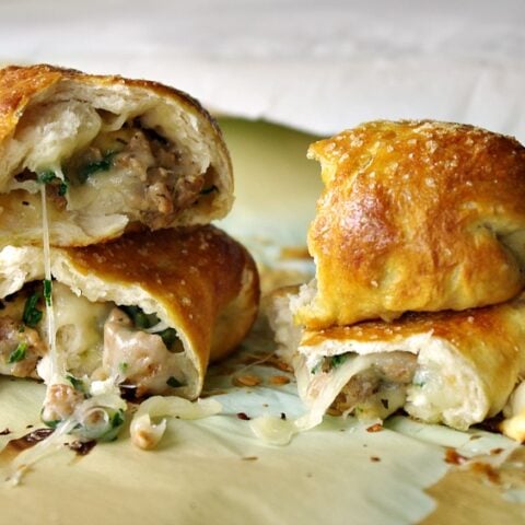 Italian Sausage Stuffed Pretzels