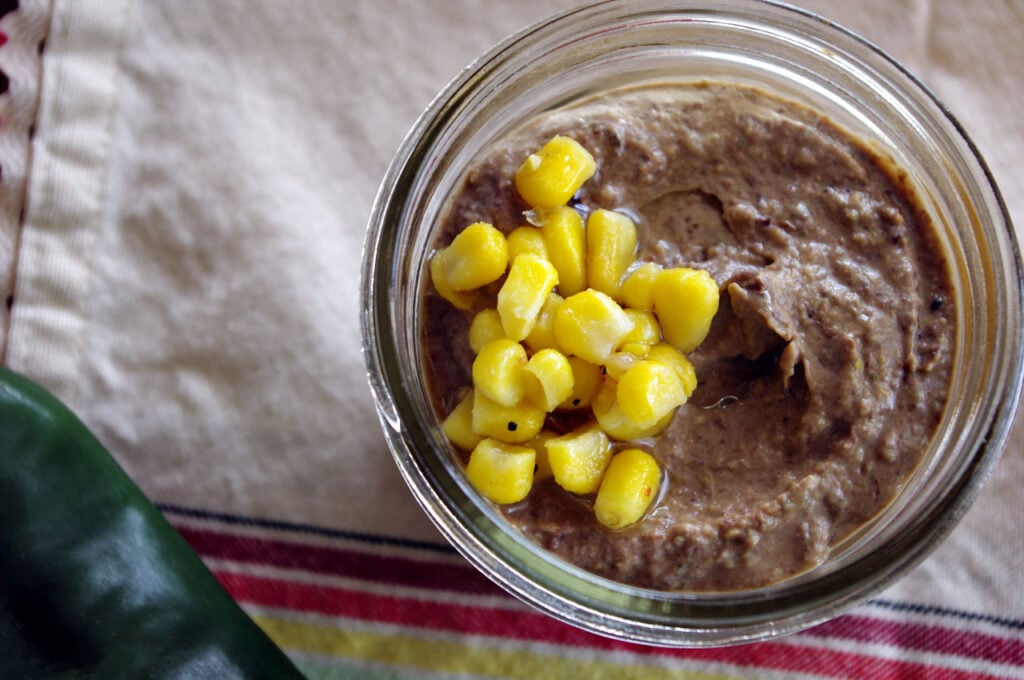 Roasted Poblano Hummus with Corn Roasted Poblano Hummus with Corn