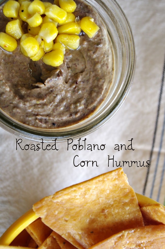 Roasted Poblano Hummus with Corn Roasted Poblano Hummus with Corn