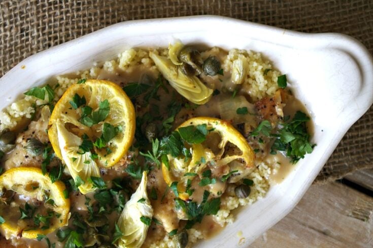 Skillet Lemon Artichoke Chicken