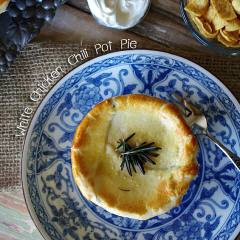 White Chicken Chili Pot Pie