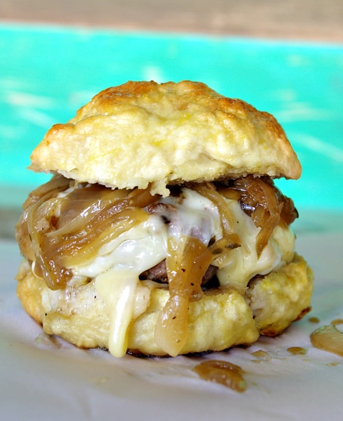 French Onion Fontina Burger
