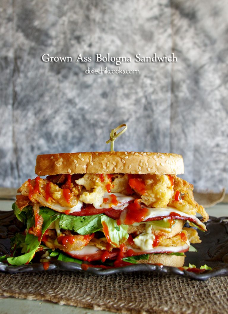 Grown Up Bologna Sandwich