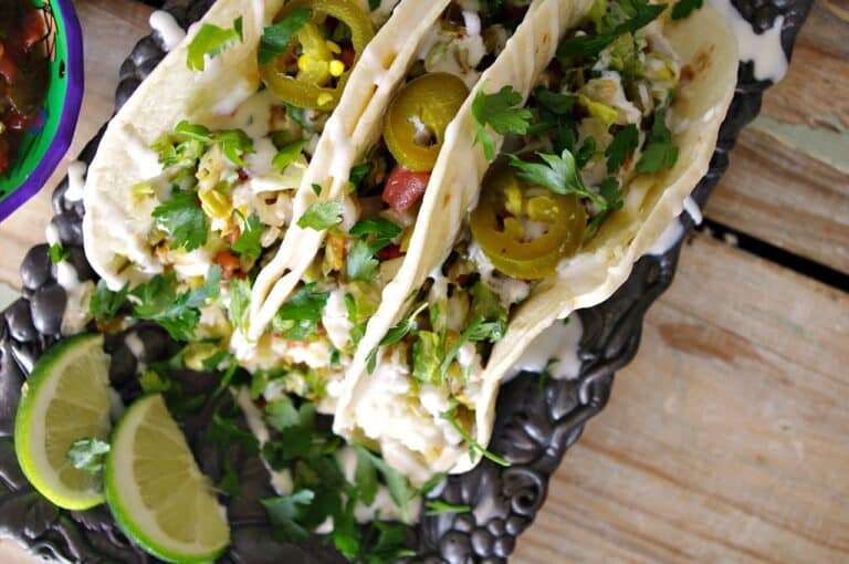 Pork Tacos with Poblano Pico