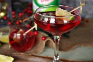 Cranberry-Lime Sparkletini
