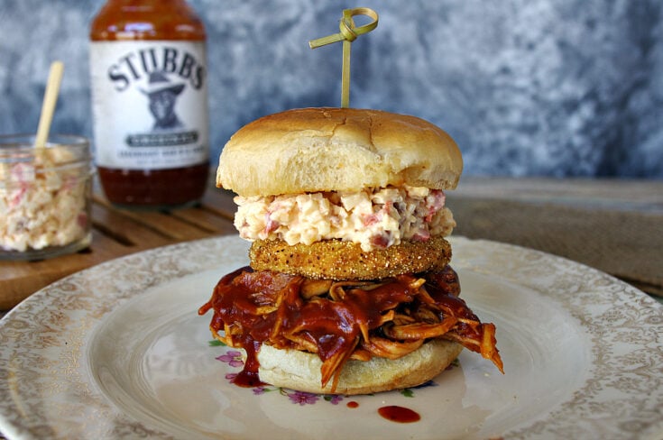 BBQ Chicken Sandwich with Fried Green Tomato