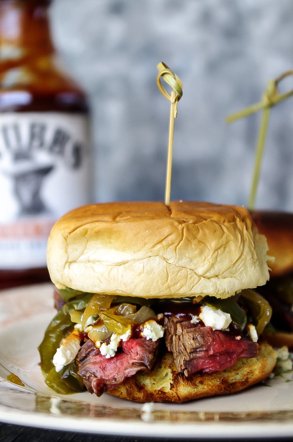BBQ Steak Blue Cheese Sliders
