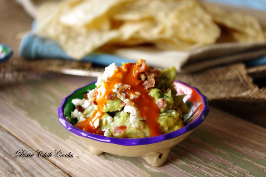 Bacon Blue Cheese Buffalo Guacamole