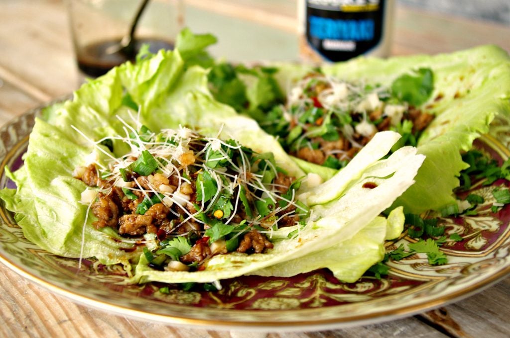 Teriyaki Chicken Lettuce Wraps Dixie Chik Cooks