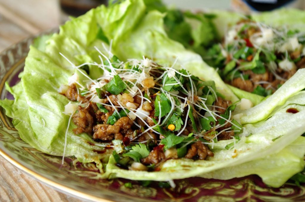 Teriyaki Chicken Lettuce Wraps | Dixie Chik Cooks