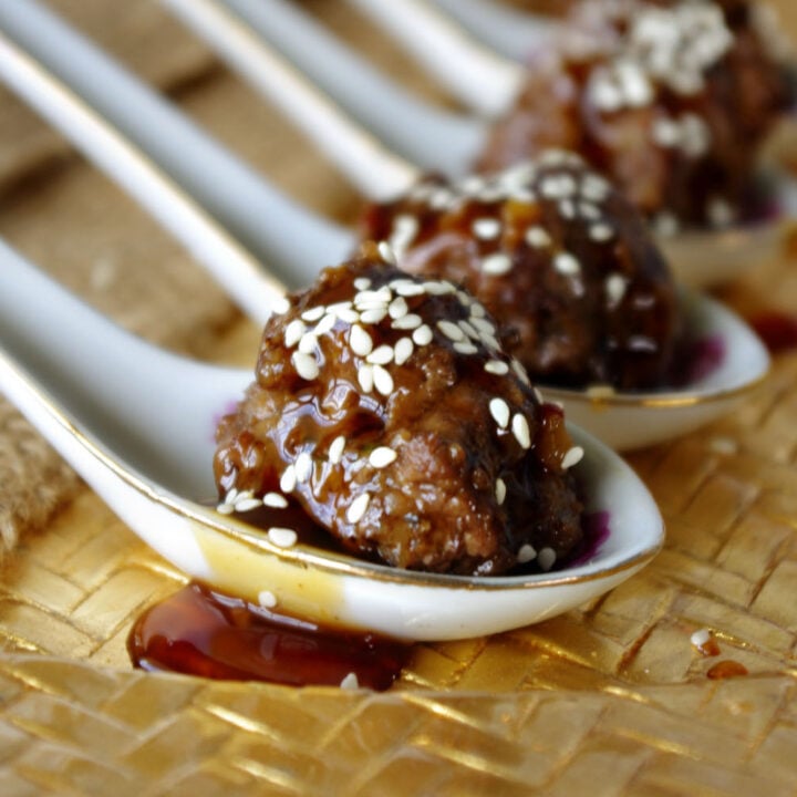 Teriyaki Sesame Meatballs