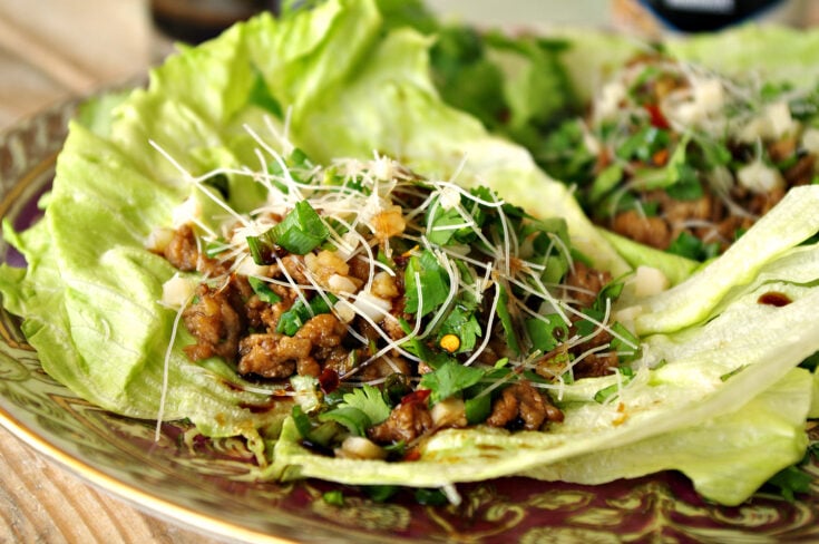 Teriyaki Chicken Lettuce Wraps | Dixie Chik Cooks