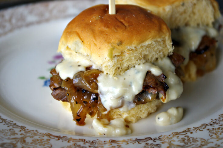 Blue Cheese Steak Sliders