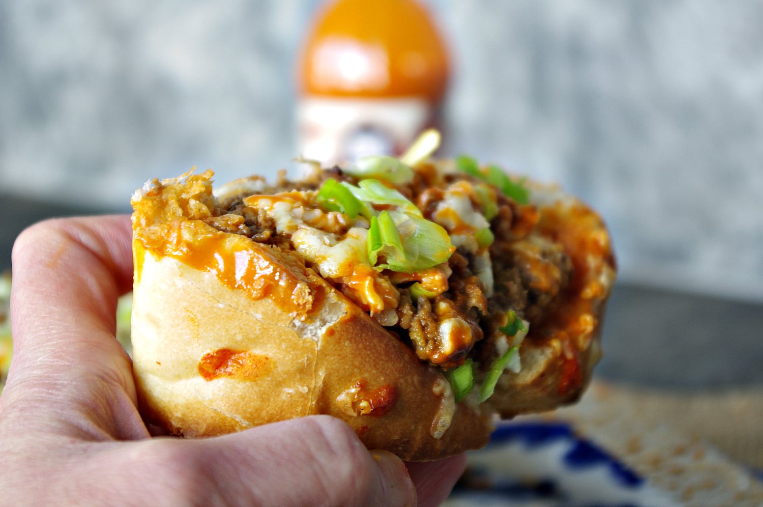 Buffalo Cheeseburger Stuffed French Bread Buffalo Cheeseburger Stuffed French Bread