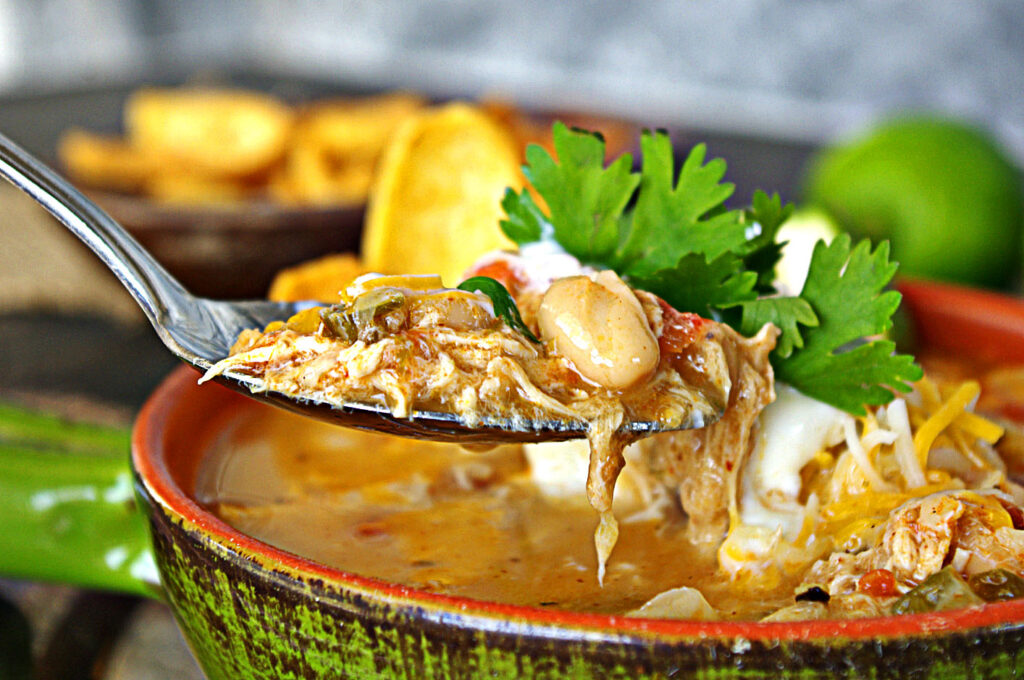 Salsa Verde Chicken Chili