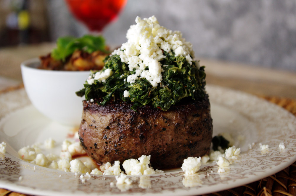 Feta Spinach Filet Mignon