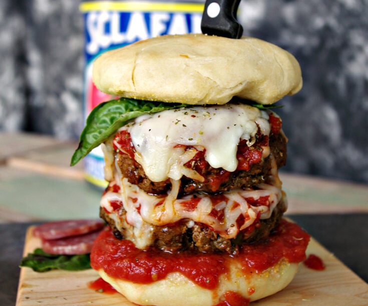Pepperoni Pizza Burger