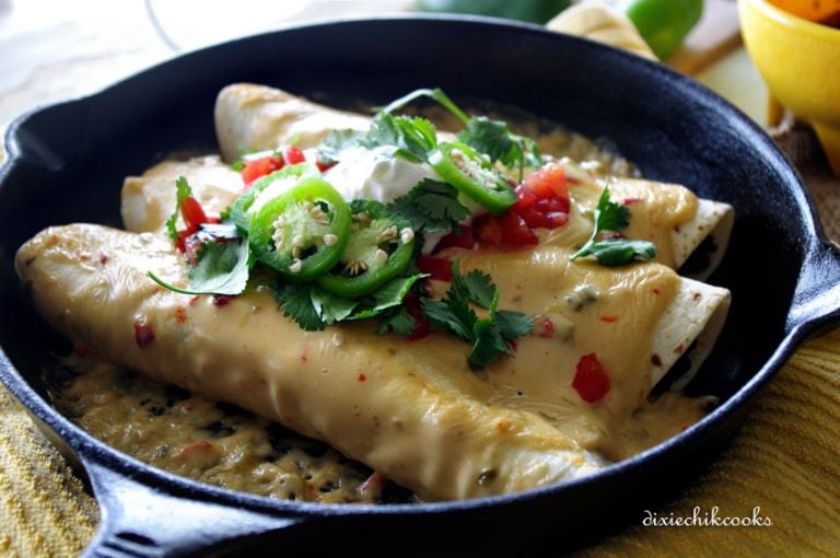 Beef and Bean Enchiladas