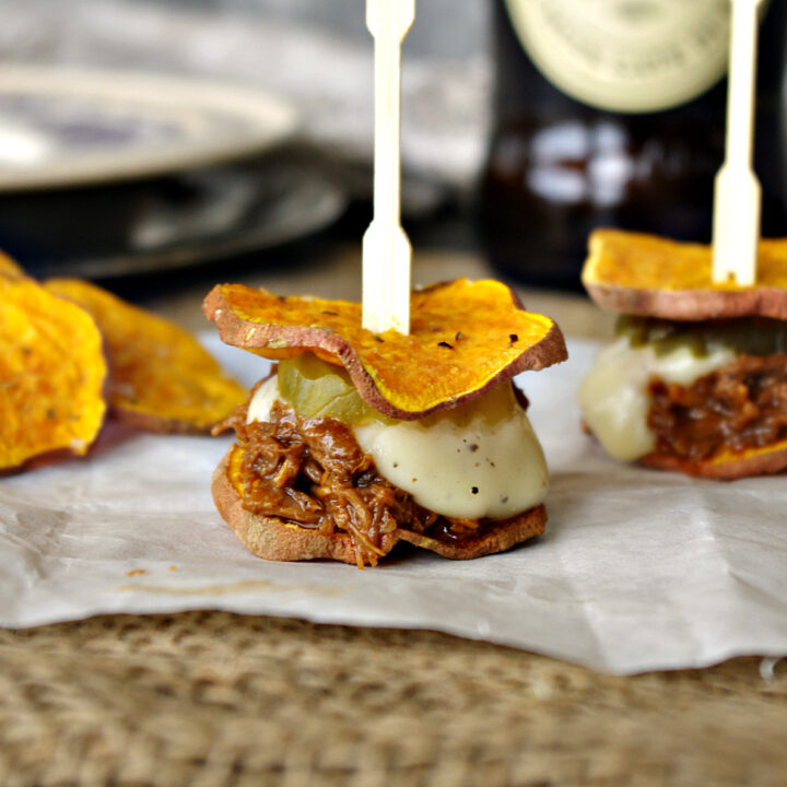 Sweet Potato BBQ Blue Cheese Sliders 9 Sweet Potato BBQ Blue Cheese Sliders