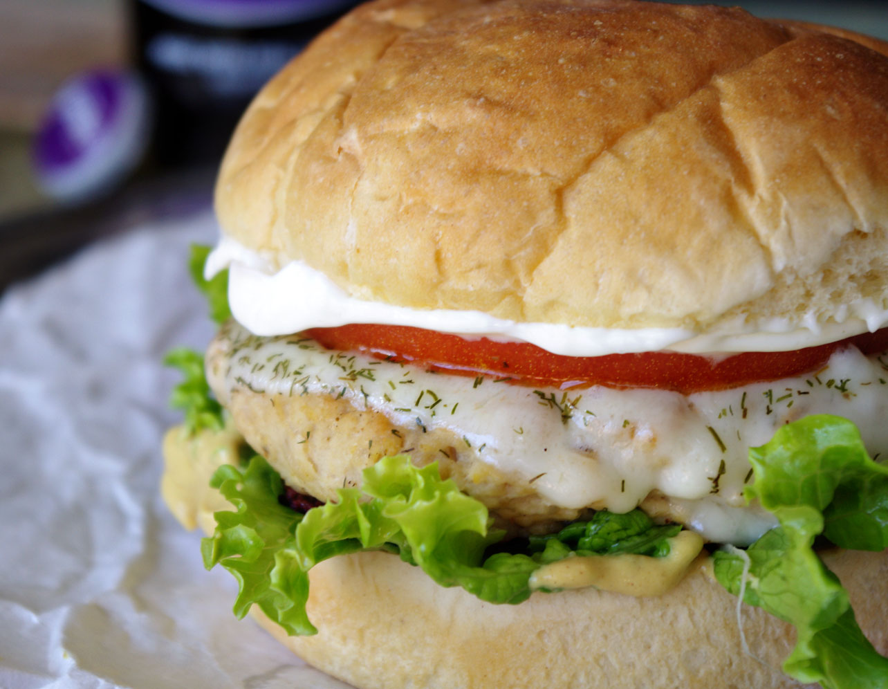 Turkey And Chickpea Burgers With Dill Havarti Dixie Chik Cooks