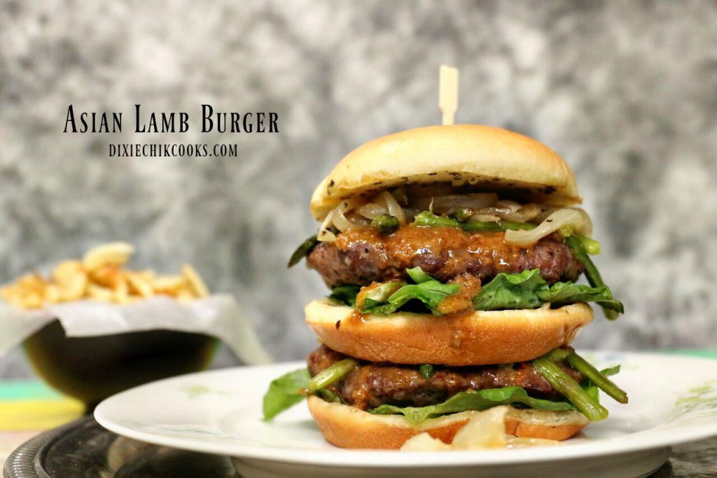 Asian Lamb Burger | Dixie Chik Cooks