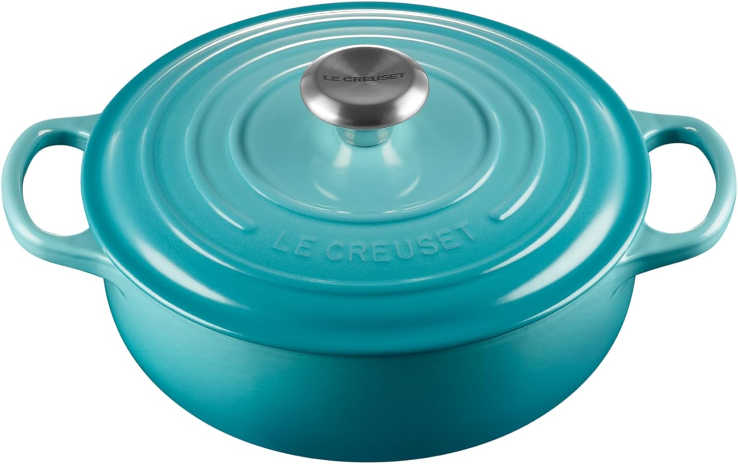Le Creuset Signature Enameled Cast-Iron 2-Quart Round French (Dutch) Oven, Caribbean