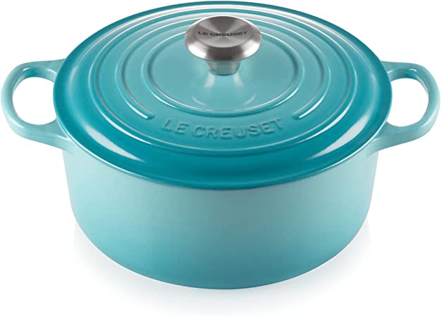 Le Creuset Signature Enameled Cast Iron Round Dutch Oven, 5.5qt., Caribbean