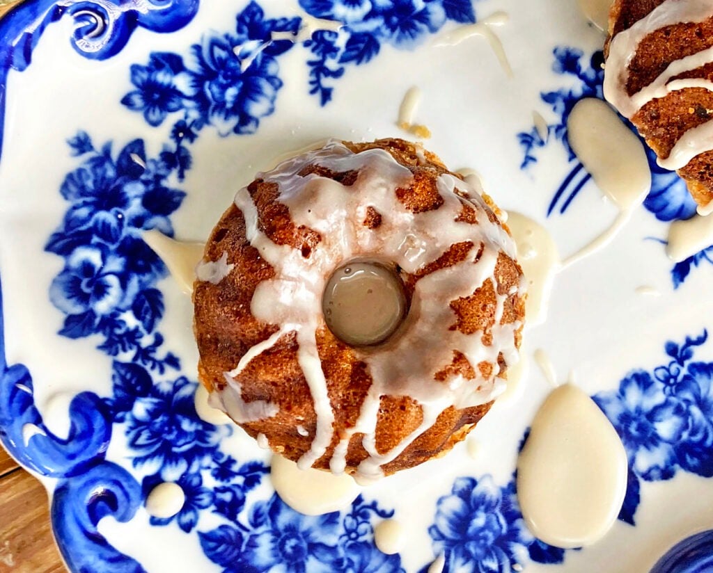 Banana Chocolate chip Mini Bundt Cakes