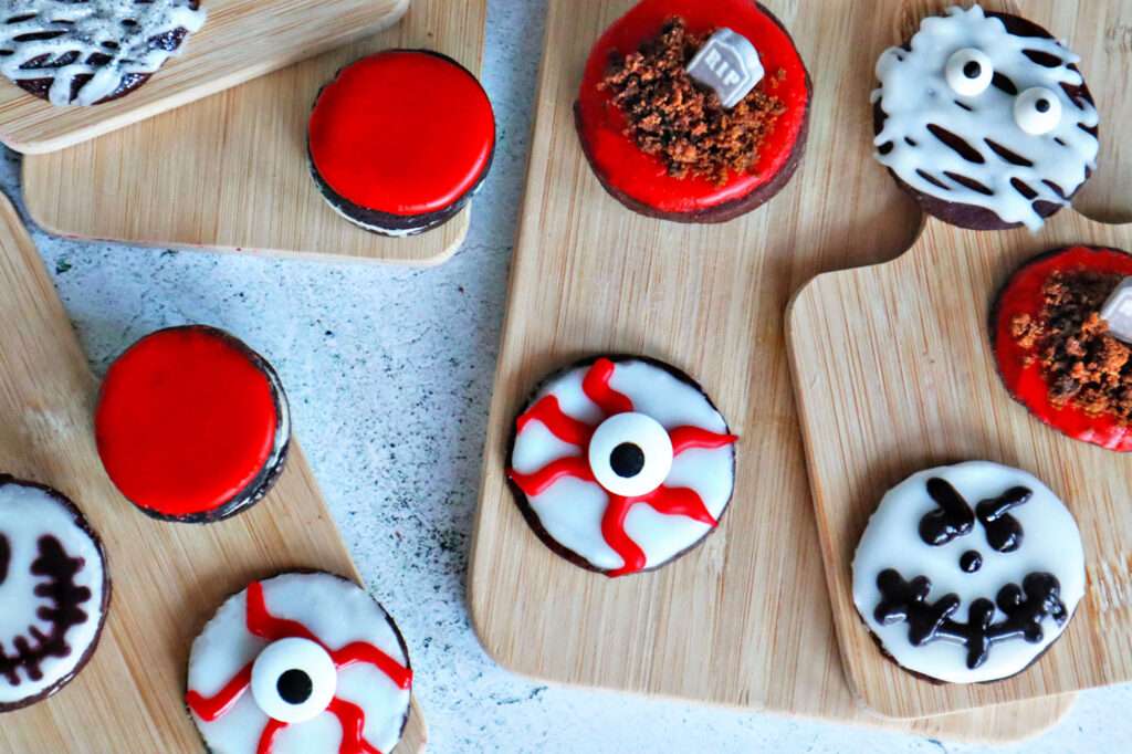 Halloween Chocolate Sandwich Cookies