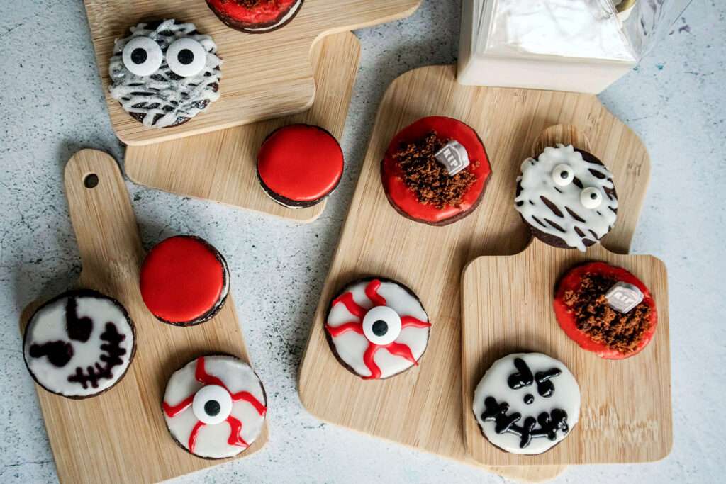 Halloween Chocolate Sandwich Cookies