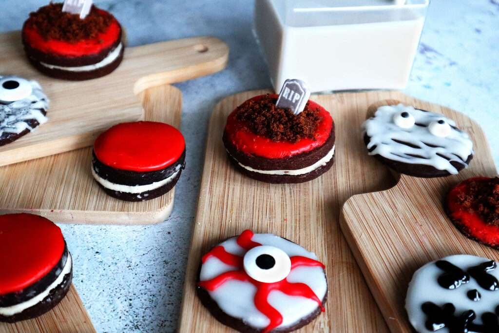 Halloween Chocolate Sandwich Cookies