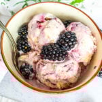 Blackberry Cheesecake Ice Cream