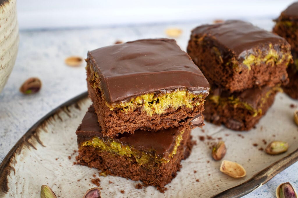 Dubai Chocolate Brownies Dubai Chocolate Brownies